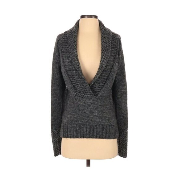 Ann Taylor LOFT Sweater Cowl Neck Gray Alpaca S - Picture 1 of 2